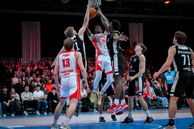 Barmer 2 Basketball Bundesliga ProA Rheinstars Köln vs Paderborn Baskets, 01 02 2026 Kenny Baptiste RheinStarsKöln 39 , Barmer 2 Basketball Bundesliga ProA Rheinstars Köln vs Paderborn Baskets on 01 02 2026 at Motorworld Köln in Cologne North Rhine-Westphalia Copyright: xBEAUTIFULxSPORTS Mueller-Laschetx