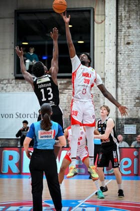 Barmer 2 Basketball Bundesliga ProA Rheinstars Köln vs Paderborn Baskets, 01 02 2026 Kenny Baptiste RheinStarsKöln 39 , Barmer 2 Basketball Bundesliga ProA Rheinstars Köln vs Paderborn Baskets on 01 02 2026 at Motorworld Köln in Cologne North Rhine-Westphalia Copyright: xBEAUTIFULxSPORTS Mueller-Laschetx