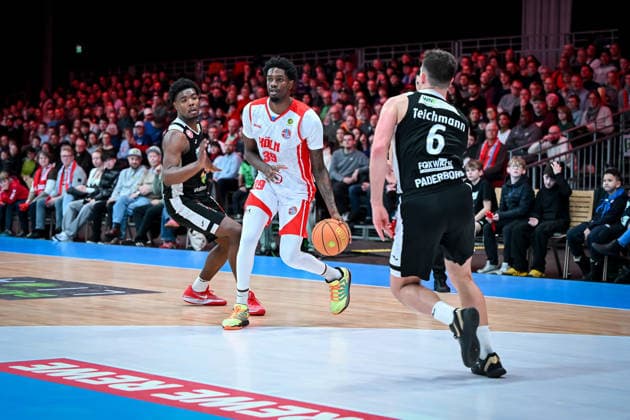 Barmer 2 Basketball Bundesliga ProA Rheinstars Köln vs Paderborn Baskets, 01 02 2026 Kenny Baptiste RheinStarsKöln 39 , Barmer 2 Basketball Bundesliga ProA Rheinstars Köln vs Paderborn Baskets on 01 02 2026 at Motorworld Köln in Cologne North Rhine-Westphalia Copyright: xBEAUTIFULxSPORTS Mueller-Laschetx