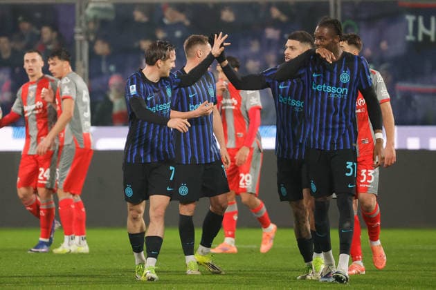 CALCIO - Serie A - US Cremonese vs Inter - FC Internazionale Piotr Zieli?ski of FC Inter celebrates after scoring goal in the 31th minute for 0-2 during the match of 6th day of the Serie A Championship between US Cremonese vs FC Inter at the Giovanni Zini Stadium on 1 February 2026 in Cremona, CR. Cremona Italy  Copyright: xIPAxSport ABACAx