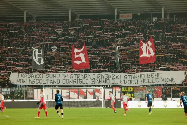 CALCIO - Serie A - US Cremonese vs Inter - FC Internazionale US Cremonese s fans during the match of 6th day of the Serie A Championship between US Cremonese vs FC Inter at the Giovanni Zini Stadium on 1 February 2026 in Cremona, CR. Cremona Italy  Copyright: xIPAxSport ABACAx