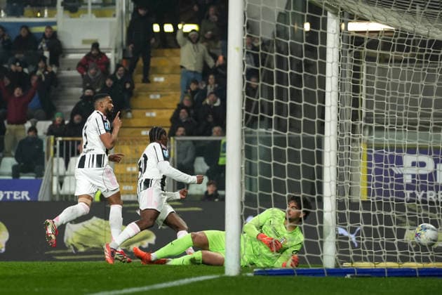 Juventus™ Bremer celebrates after scoring the 1-0 goal for his team during the Serie A soccer match between Parma and Juventus at Ennio Tardini Stadium in Parma, North Italy, Sunday, February 1, 2026. Soccer  Copyright: xMassimoxPaolone LaPressex