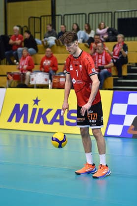 Dominik Marjanovic TV Rottenburg, 01 TV Rottenburg vs VC Juniors Frankfurt, Volleyball, 2 Bundesliga Sued, 17 Matchday, Match 5676, Season 2025 2026, 01 02 2026, TV Rottenburg vs VC Juniors Frankfurt, Volleyball, 2 Bundesliga Sued, 17 Matchday, Match 5676, Season 2025 2026, 01 02 2026 Rottenburg Copyright: xEibner-Pressefoto RalphxKunzex EP_RKE