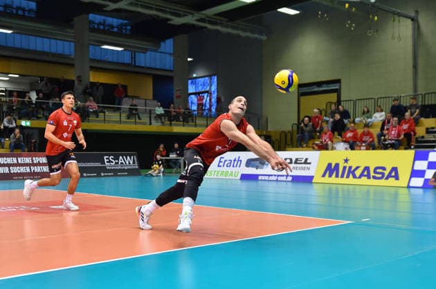 Save, Tameo Lee Zillner VC Juniors Frankfurt, 02 TV Rottenburg vs VC Juniors Frankfurt, Volleyball, 2 Bundesliga Sued, 17 Matchday, Match 5676, Season 2025 2026, 01 02 2026, TV Rottenburg vs VC Juniors Frankfurt, Volleyball, 2 Bundesliga Sued, 17 Matchday, Match 5676, Season 2025 2026, 01 02 2026 Rottenburg Copyright: xEibner-Pressefoto RalphxKunzex EP_RKE