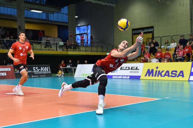 Save, Tameo Lee Zillner VC Juniors Frankfurt, 02 TV Rottenburg vs VC Juniors Frankfurt, Volleyball, 2 Bundesliga Sued, 17 Matchday, Match 5676, Season 2025 2026, 01 02 2026, TV Rottenburg vs VC Juniors Frankfurt, Volleyball, 2 Bundesliga Sued, 17 Matchday, Match 5676, Season 2025 2026, 01 02 2026 Rottenburg Copyright: xEibner-Pressefoto RalphxKunzex EP_RKE