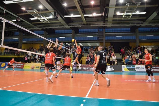 in attack Milan Kvrzic TV Rottenburg, 07 TV Rottenburg vs VC Juniors Frankfurt, Volleyball, 2 Bundesliga Sued, 17 Matchday, Match 5676, Season 2025 2026, 01 02 2026, TV Rottenburg vs VC Juniors Frankfurt, Volleyball, 2 Bundesliga Sued, 17 Matchday, Match 5676, Season 2025 2026, 01 02 2026 Rottenburg Copyright: xEibner-Pressefoto RalphxKunzex EP_RKE