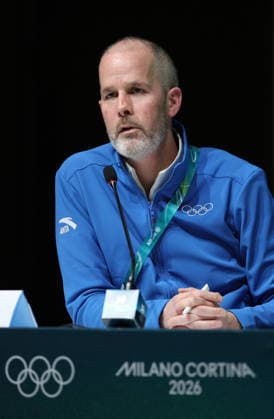 (260201) -- MILAN, Feb. 1, 2026 -- International Olympic Committee (IOC) Sports Director Pierre Ducrey attends the IOC Executive Board press conference, PK, Pressekonferenz at the main press center of Milan-Cortina 2026 Olympic Winter games, Winterspiele,Spiele, Summer games in Milan, Italy, Feb. 1, 2026. ) (SP)ITALY-MILAN-IOC EXECUTIVE BOARD-PRESS CONFERENCE DuxXiaoyi 
