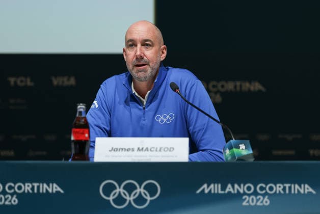 (260201) -- MILAN, Feb. 1, 2026 -- International Olympic Committee (IOC) Director of NOC Relations, Olympic Solidarity & Olympism365 James Macleod attends the IOC Executive Board press conference, PK, Pressekonferenz at the main press center of Milan-Cortina 2026 Olympic Winter games, Winterspiele,Spiele, Summer games in Milan, Italy, Feb. 1, 2026. ) (SP)ITALY-MILAN-IOC EXECUTIVE BOARD-PRESS CONFERENCE DuxXiaoyi 