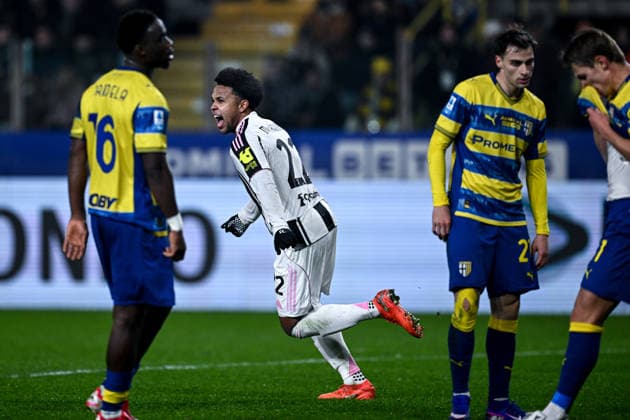 Mg Parma 01 02 2026 - campionato di calcio Serie A Parma-Juventus foto Matteo Gribaudi Image nella foto: esultanza gol Weston McKennie 