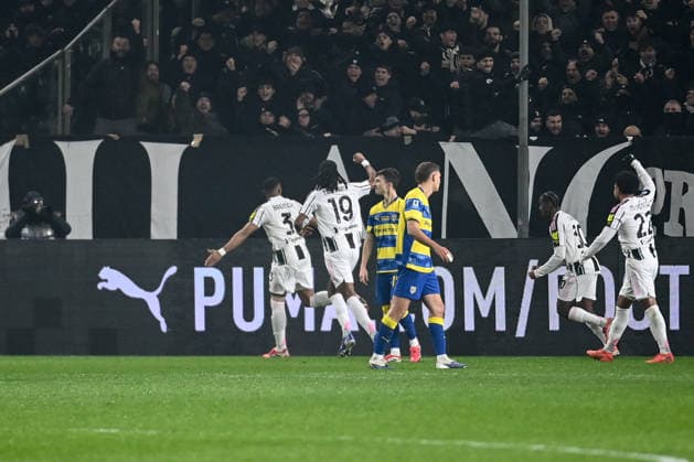 Gleison Bremer (Juventus Fc) celebrating his goal during Parma Calcio vs Juventus FC, Italian soccer Serie A match in Parma, Italy, February 01 2026  Copyright: xGianlucaxRicci IPAxSportx xipa-agency.netx xx IPA_70859379 IPA_Agency_IPA70859379