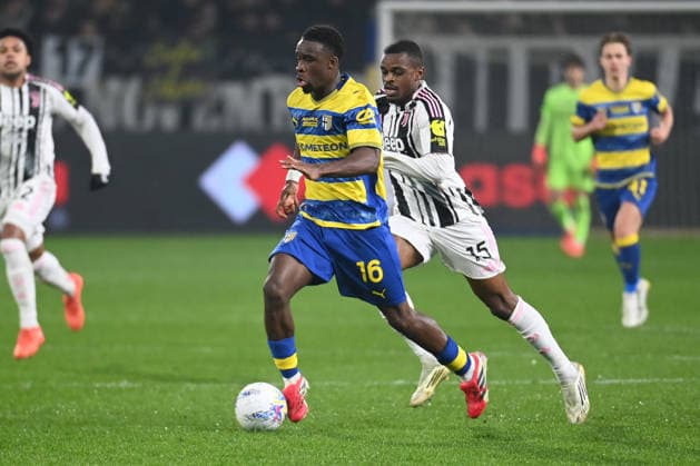 Mandela Keita (Parma Caclio) in action during Parma Calcio vs Juventus FC, Italian soccer Serie A match in Parma, Italy, February 01 2026  Copyright: xGianlucaxRicci IPAxSportx xipa-agency.netx xx IPA_70859410 IPA_Agency_IPA70859410