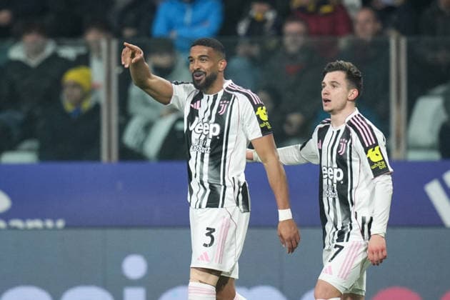 Juventus™ Bremer celebrates after scoring the 1-0 goal for his team during the Serie A soccer match between Parma and Juventus at Ennio Tardini Stadium in Parma, North Italy, Sunday, February 1, 2026. Soccer  Copyright: xMassimoxPaolone LaPressex