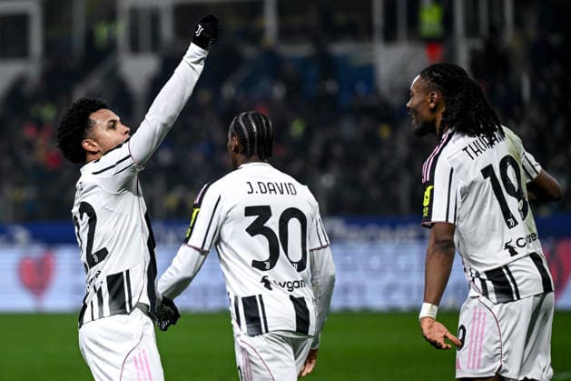 Mg Parma 01 02 2026 - campionato di calcio Serie A Parma-Juventus foto Matteo Gribaudi Image nella foto: esultanza gol Weston McKennie 