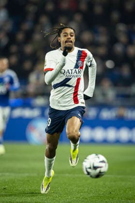 FOOTBALL: Ligue 1 Racing Strasbourg (RCS) vs Paris Saint Germain (PSG) - 01 02 2026 Stade de la Meinau. Strasbourg - France Bradley Barcola 29 (PSG)  Copyright: xelyxandroxcegarrax