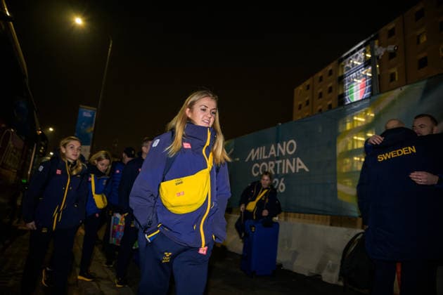 260201 Sofie Lundin of the Swedish women s national Ice hockey, Eishockey team arrives at the Milan Olympic Village during day -5 of the 2026 Winter Olympics on February 1, 2026 in Milan. Photo: Joel Marklund BILDBYRAN kod JM JM0779 bbeng ishockey ice hockey Olympic Games, Olympische Spiele, Olympia, OS olympics winter olympics os ol olympiska spel vinter-os olympiske leker milano cortina 2026 milan cortina 2026 milano cortina 2026 olympic games milano cortina 2026 winter olympic games milano cortina-os milano cortina-ol vinter-ol sverige sweden dam os-byn os-by ankomst *** 260201 Sofie Lundin of the Swedish women s national ice hockey team arrives at the Milan Olympic Village during day 5 of the 2026 Winter Olympics on February 1, 2026 in Milan Photo Joel Marklund BILDBYRAN kod JM JM0779 bbeng ishockey ice hockey olympic games olympics winter olympics os ol olympiska spel vinter os olympiske leker milano cortina 2026 milan cortina 2026 milano cortina 2026 olympic games milano cortina 2026 winter olympic games milano cortina os milano cortina ol vinter ol sverige sweden dam os byn os by ankomst  Copyright: JOELxMARKLUND BB260201JM049