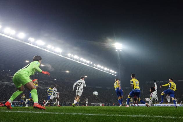Juventus™ Weston McKennie goal 0-2 during the Serie A soccer match between Parma and Juventus at Ennio Tardini Stadium in Parma, North Italy, Sunday, February 1, 2026. Soccer  Copyright: xMassimoxPaolone LaPressex
