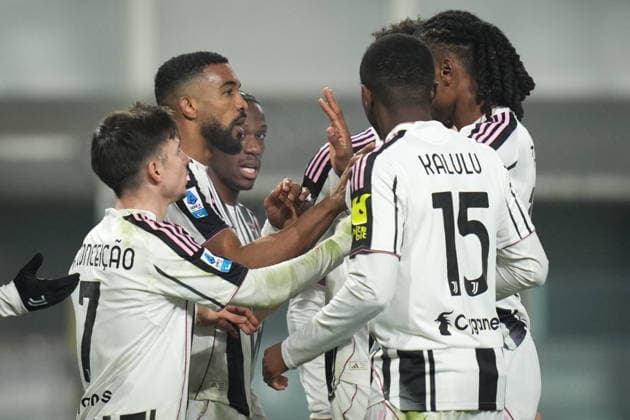 Juventus™ Bremer celebrates after scoring the 1-3 goal for his team during the Serie A soccer match between Parma and Juventus at Ennio Tardini Stadium in Parma, North Italy, Sunday, February 1, 2026. Soccer  Copyright: xMassimoxPaolone LaPressex