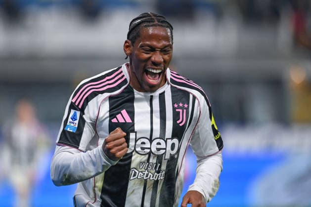 Jonathan David (Juventus Fc) celebrating his goal during Parma Calcio vs Juventus FC, Italian soccer Serie A match in Parma, Italy, February 01 2026  Copyright: xGianlucaxRicci IPAxSportx xipa-agency.netx xx IPA_70860965 IPA_Agency_IPA70860965