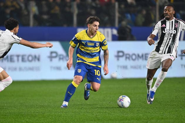 CALCIO - Serie A - Parma Calcio vs Juventus FC Adrian Bernabe (parma Caclio) in action during Parma Calcio vs Juventus FC, Italian soccer Serie A match in Parma, Italy, February 01 2026 Parma Italy  Copyright: xIPAxSport ABACAx