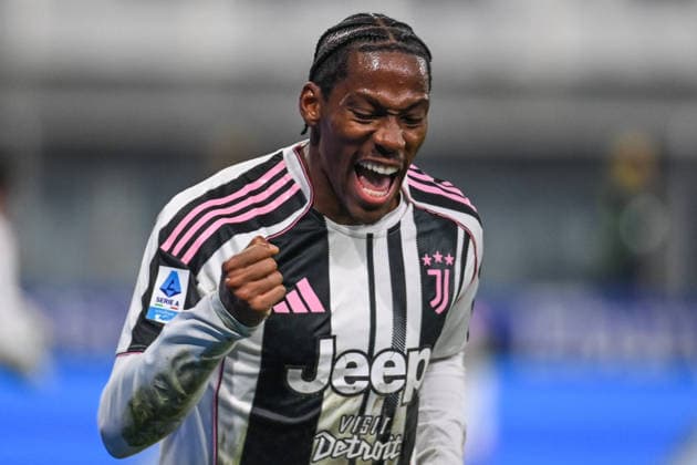Jonathan David (Juventus Fc) celebrating his goal during Parma Calcio vs Juventus FC, Italian soccer Serie A match in Parma, Italy, February 01 2026  Copyright: xGianlucaxRicci IPAxSportx xipa-agency.netx xx IPA_70861138 IPA_Agency_IPA70861138