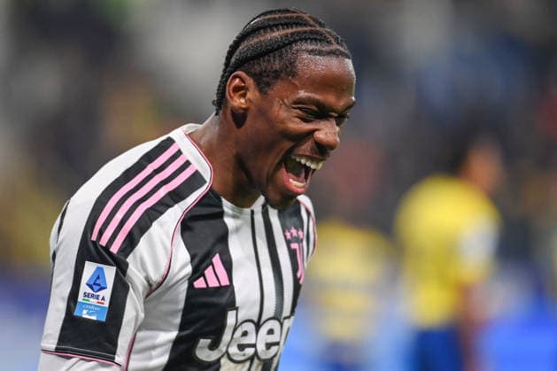 Jonathan David (Juventus Fc) celebrating his goal during Parma Calcio vs Juventus FC, Italian soccer Serie A match in Parma, Italy, February 01 2026  Copyright: xGianlucaxRicci IPAxSportx xipa-agency.netx xx IPA_70861146 IPA_Agency_IPA70861146