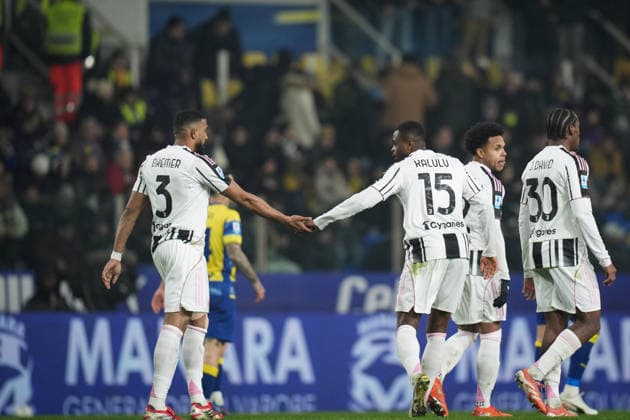 Juventus™ Bremer celebrates after scoring the 1-3 goal for his team during the Serie A soccer match between Parma and Juventus at Ennio Tardini Stadium in Parma, North Italy, Sunday, February 1, 2026. Soccer  Copyright: xMassimoxPaolone LaPressex