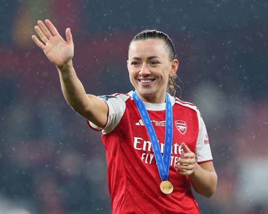 London, England, February 01 2026: Katie McCabe (11 Arsenal) with winners medal after the FIFA Womens Champions Cup 2026 Final game between Arsenal and SC Corinthians at Emirates Stadium in London, England. (Photo by Jay Patel Sports Press Photo SPP) Copyright: xJayxPatel SportsxPressxPhoto SPPx Sportspressphoto_SPR88148
