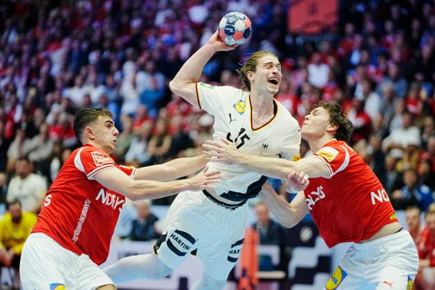 EM Men s Handball Final Germany s Juri Knorr during the EHF Euro 2026 final match between Denmark and Germany at Jyske Bank Boxen in Herning on Sunday, February 1, 2026 Photo Thomas Traasdahl Scanpix 2026 , Herning Denmark  Copyright: ThomasxTraasdahlx spdk20260201-181414-L
