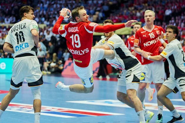 European Men s Handball Championship Final Denmark s Mathias Gidsel during the EHF Euro 2026 final match between Denmark and Germany at Jyske Bank Boxen in Herning on Sunday, February 1, 2026 Photo Thomas Traasdahl Ritzau Scanpix , Herning Denmark  Copyright: RitzauxScanpix ThomasxTraasdahlx spdk20260201-213618-L