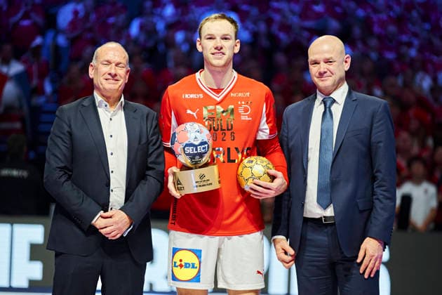 European Men s Handball Championship Final Denmark s Mathias Gidsel after the EHF Euro 2026 final match between Denmark and Germany at Jyske Bank Boxen in Herning on Sunday, February 1, 2026 Photo Thomas Traasdahl Ritzau Scanpix , Herning Denmark  Copyright: RitzauxScanpix ThomasxTraasdahlx spdk20260201-213659-L