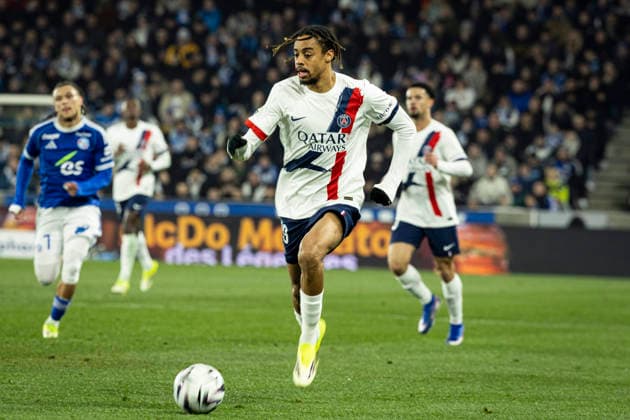 FOOTBALL: Ligue 1 Racing Strasbourg (RCS) vs Paris Saint Germain (PSG) - 01 02 2026 Stade de la Meinau. Strasbourg - France Bradley Barcola 29 (PSG)  Copyright: xelyxandroxcegarrax