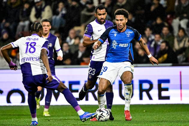 FOOTBALL : Toulouse vs Auxerre - 20eme Journee de Ligue1 McDonald S - Toulouse - 01 02 2026 Daniel Loader (aja) Toulouse  Copyright: xThierryxBretonx