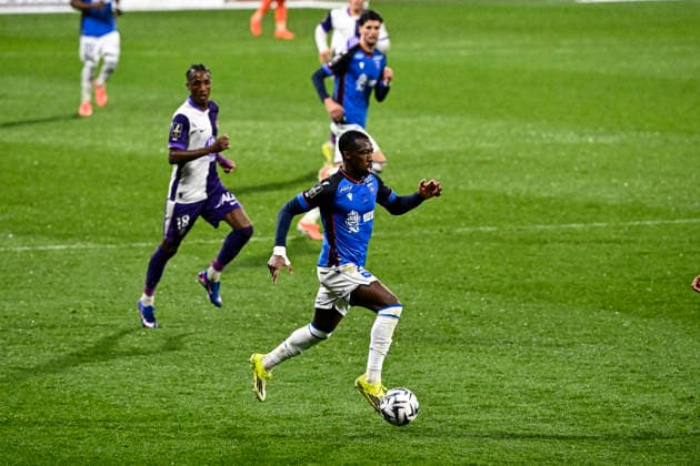 FOOTBALL : Toulouse vs Auxerre - 20eme Journee de Ligue1 McDonald S - Toulouse - 01 02 2026 Lamine Sy (aja) Toulouse  Copyright: xThierryxBretonx