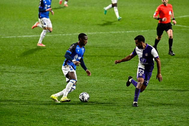 FOOTBALL : Toulouse vs Auxerre - 20eme Journee de Ligue1 McDonald S - Toulouse - 01 02 2026 Lamine Sy (aja) Toulouse  Copyright: xThierryxBretonx
