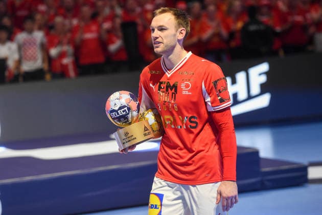 Handball I Men I European Championship 2026 I Final I Denmark Germany I 01 02 2026 Mathias Gidsel 19, Denmark , MVP, top scorer Copyright: xLobeca JanxKirschnerx