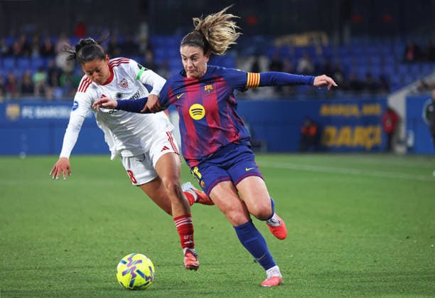 FC Barcelona, Barca Femeni v Sevilla FC Femenino - Liga F Moeve Alexia Putellas and Andrea Alvarez play during the match between FC Barcelona Women and Sevilla FC Women, corresponding to week 18 of the Liga F Moeve, at the Johan Cruyff Stadium in Barcelona, Spain, on February 1, 2026. Barcelona Barcelona Spain  Copyright: xUrbanandsportx originalFilename:urbanandsport-fcbarcel260201_nprjE.jpg