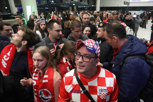 Velika Gorica, Croatia, 020226. Welcome of the Croatian handball team after winning bronze at the European Championship, EM, Europameisterschaft In the photo: Dagur Sigurdsson. Photo: Ranko Suvar CROPIX Hrvatska Copyright: xxRankoxSuvarx rukometasi_docek27-020226