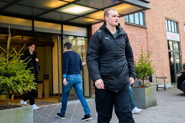 Herning Handball EM 2026 Departure Germany Goalkeeper David Späth David Spaeth Germany Silkeborg Radisson Hotel Denmark