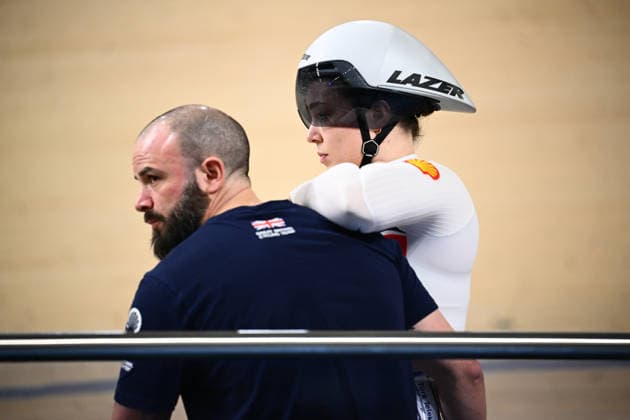 2026 UEC Track Elite European Championships Picture by Olly Hassell SWpix.com - 02 02 2026 - Cycling - 2026 UEC Track Elite European Championships - Konya Velodrome, Konya, Türkiye - Women s Sprint Qualifying - Sophie Capewell (Great Britain) Copyright: x xSWpix.comx(t axPhotographyxHubxLtd)xOllyxHassell SWpix.comx SWP-3177-0281