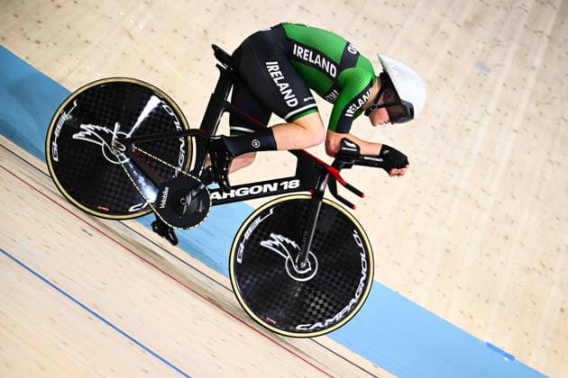 2026 UEC Track Elite European Championships Picture by Olly Hassell SWpix.com - 02 02 2026 - Cycling - 2026 UEC Track Elite European Championships - Konya Velodrome, Konya, Türkiye - Men s Time Trial Qualifying - Maximilian Fitzgerald (Ireland) Copyright: x xSWpix.comx(t axPhotographyxHubxLtd)xOllyxHassell SWpix.comx SWP-3177-0286