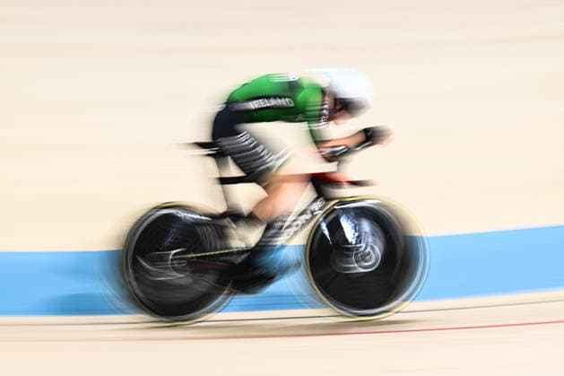 2026 UEC Track Elite European Championships Picture by Olly Hassell SWpix.com - 02 02 2026 - Cycling - 2026 UEC Track Elite European Championships - Konya Velodrome, Konya, Türkiye - Men s Time Trial Qualifying - Maximilian Fitzgerald (Ireland) Copyright: x xSWpix.comx(t axPhotographyxHubxLtd)xOllyxHassell SWpix.comx SWP-3177-0287