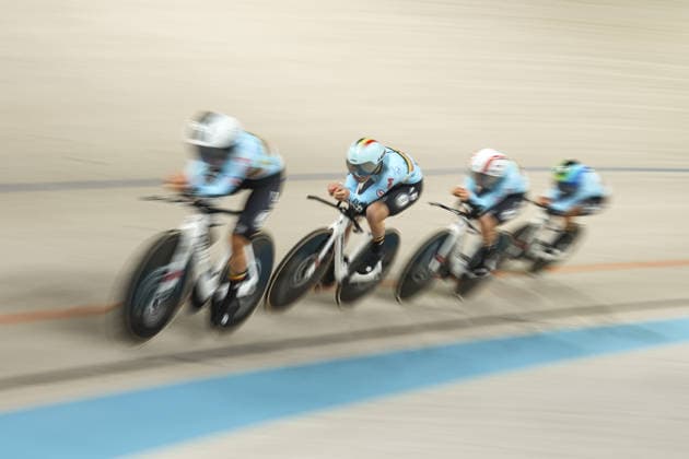 2026 UEC European Track cycling, Rad, Radsport, Bahnrad, Bahn Championships in Konya KONYA, TURKIYE - FEBRUARY 2: Athletes compete in women s team pursuit races during 2026 UEC Track Cycling European Championships, organized in collaboration between the Turkish Cycling Federation and the European Cycling Union (UEC), in Konya, Turkiye on February 2, 2026. Dilara Irem Sancar Anadolu Konya Turkey. Editorial use only. Please get in touch for any other usage.  Copyright: x2026xAnadoluxDilaraxIremxSancarx