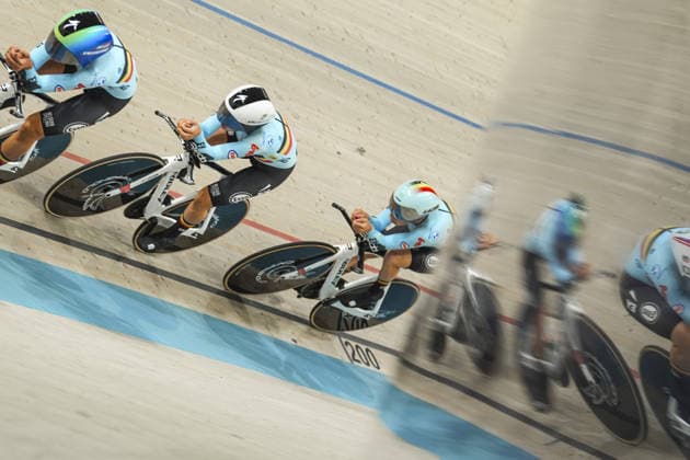 2026 UEC European Track cycling, Rad, Radsport, Bahnrad, Bahn Championships in Konya KONYA, TURKIYE - FEBRUARY 2: Athletes compete in women s team pursuit races during 2026 UEC Track Cycling European Championships, organized in collaboration between the Turkish Cycling Federation and the European Cycling Union (UEC), in Konya, Turkiye on February 2, 2026. Dilara Irem Sancar Anadolu Konya Turkey. Editorial use only. Please get in touch for any other usage.  Copyright: x2026xAnadoluxDilaraxIremxSancarx