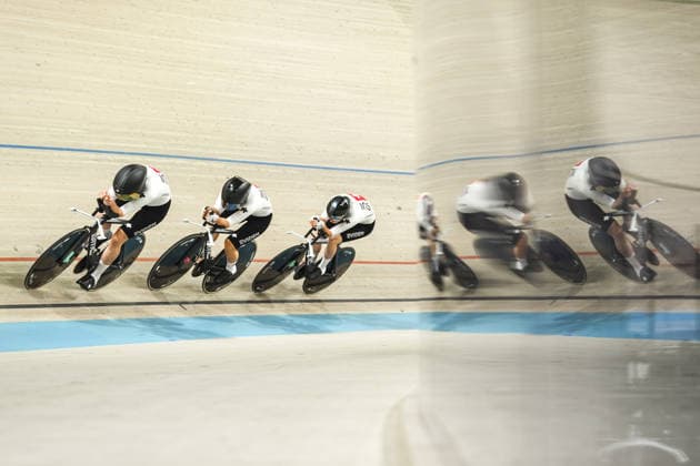 2026 UEC European Track cycling, Rad, Radsport, Bahnrad, Bahn Championships in Konya KONYA, TURKIYE - FEBRUARY 2: Athletes compete in women s team pursuit races during 2026 UEC Track Cycling European Championships, organized in collaboration between the Turkish Cycling Federation and the European Cycling Union (UEC), in Konya, Turkiye on February 2, 2026. Dilara Irem Sancar Anadolu Konya Turkey. Editorial use only. Please get in touch for any other usage.  Copyright: x2026xAnadoluxDilaraxIremxSancarx