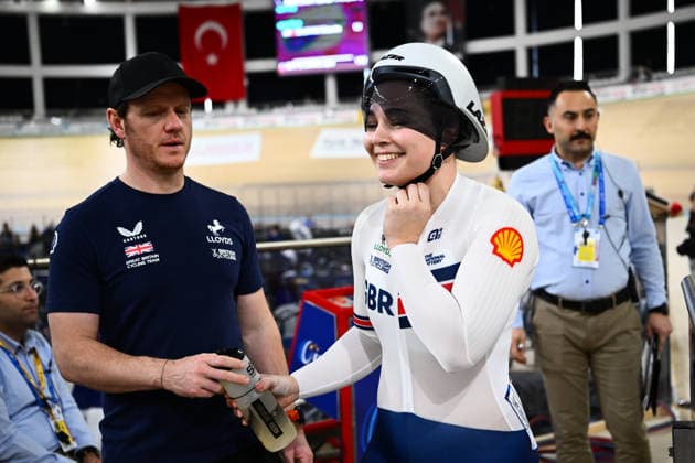 2026 UEC Track Elite European Championships Picture by Olly Hassell SWpix.com - 02 02 2026 - Cycling - 2026 UEC Track Elite European Championships - Konya Velodrome, Konya, Türkiye - Women s Sprint Qualifying - Sophie Capewell (Great Britain) Copyright: x xSWpix.comx(t axPhotographyxHubxLtd)xOllyxHassell SWpix.comx SWP-3177-0312