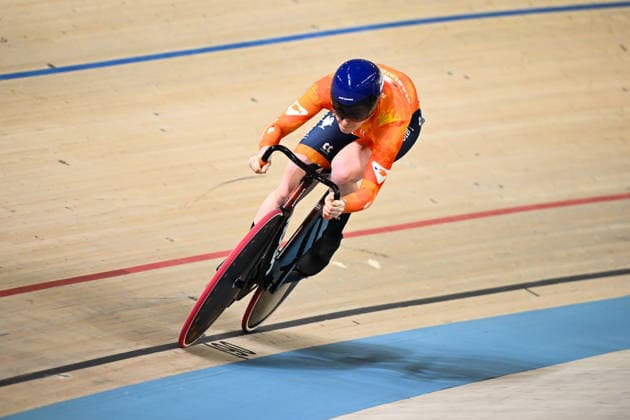 2026 UEC Track Elite European Championships Picture by Olly Hassell SWpix.com - 02 02 2026 - Cycling - 2026 UEC Track Elite European Championships - Konya Velodrome, Konya, Türkiye - Women s Sprint Qualifying - Kimberly Kalee (Netherlands) Copyright: x xSWpix.comx(t axPhotographyxHubxLtd)xOllyxHassell SWpix.comx SWP-3177-0317