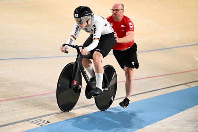 2026 UEC Track Elite European Championships Picture by Olly Hassell SWpix.com - 02 02 2026 - Cycling - 2026 UEC Track Elite European Championships - Konya Velodrome, Konya, Türkiye - Women s Sprint Qualifying - Pauline Sophie Grabosch (Germany) Copyright: x xSWpix.comx(t axPhotographyxHubxLtd)xOllyxHassell SWpix.comx SWP-3177-0318