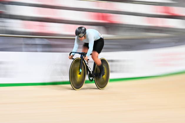 2026 UEC Track Elite European Championships Picture by Olly Hassell SWpix.com - 02 02 2026 - Cycling - 2026 UEC Track Elite European Championships - Konya Velodrome, Konya, Türkiye - Women s Sprint Qualifying - Alina Lysenko (Individual Neutral Athletes) Copyright: x xSWpix.comx(t axPhotographyxHubxLtd)xOllyxHassell SWpix.comx SWP-3177-0324