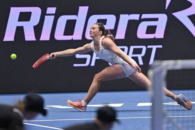 Anna Siskova from Czechia in action against Tamara Korpatsch from Germany during the WTA, Tennis Damen women s tennis tournament Ostrava Open, on February 2, 2026, in Ostrava, Czech Republic. (CTKxPhoto JaroslavxOzana) CTKPhotoP2026020205999  CTKPhotoP2026020205999