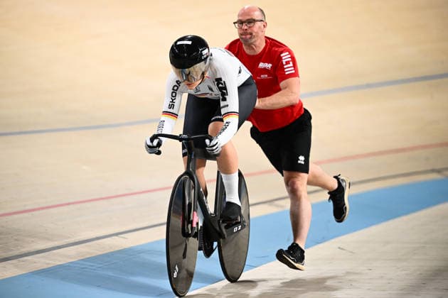 2026 UEC Track Elite European Championships Picture by Olly Hassell SWpix.com - 02 02 2026 - Cycling - 2026 UEC Track Elite European Championships - Konya Velodrome, Konya, Türkiye - Women s Sprint Qualifying - Lea Sophie Friedrich (Germany) Copyright: x xSWpix.comx(t axPhotographyxHubxLtd)xOllyxHassell SWpix.comx SWP-3177-0326